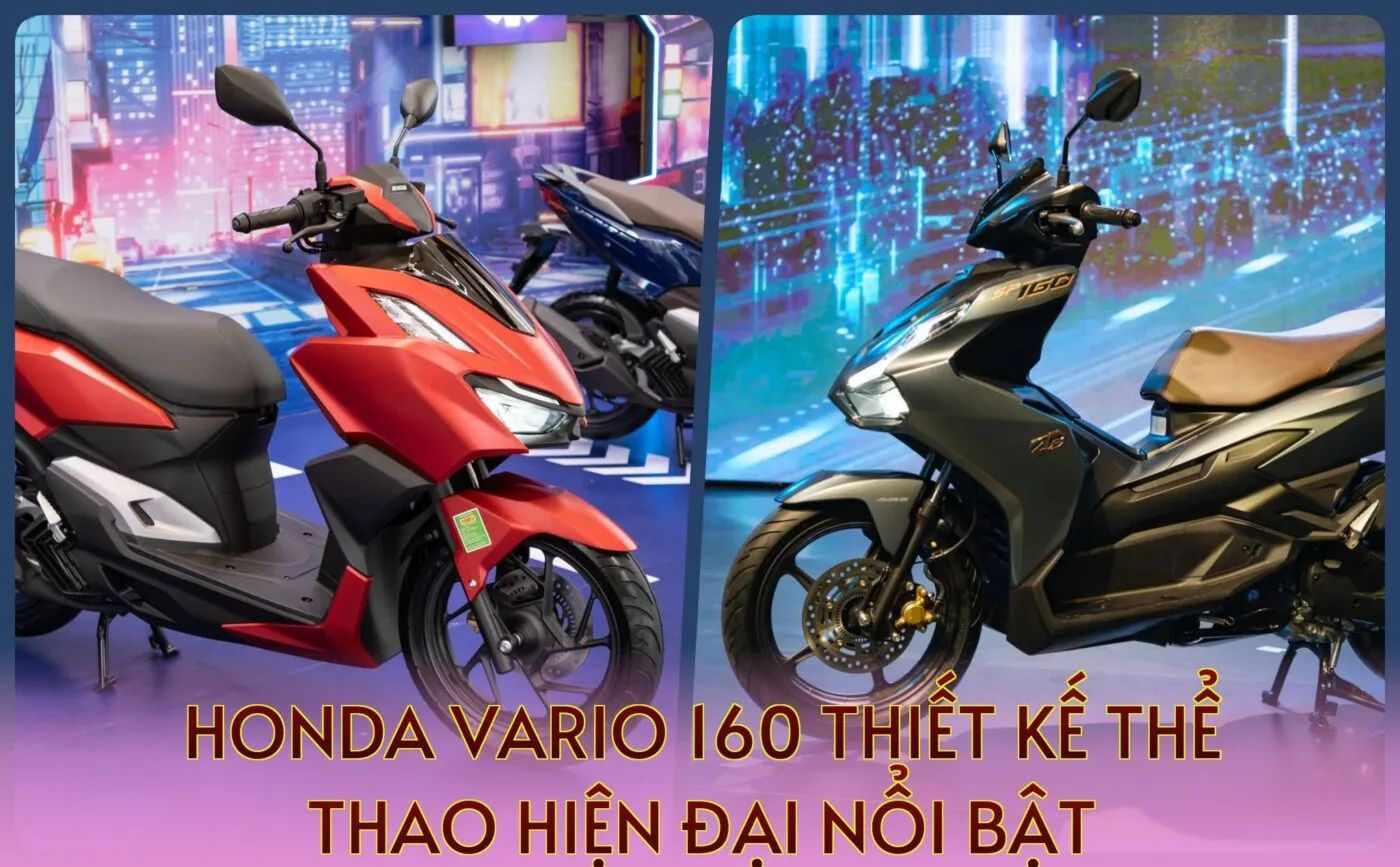 Honda Vario 160 Thiết Kế Thể Thao Hiện Đại Nổi Bật