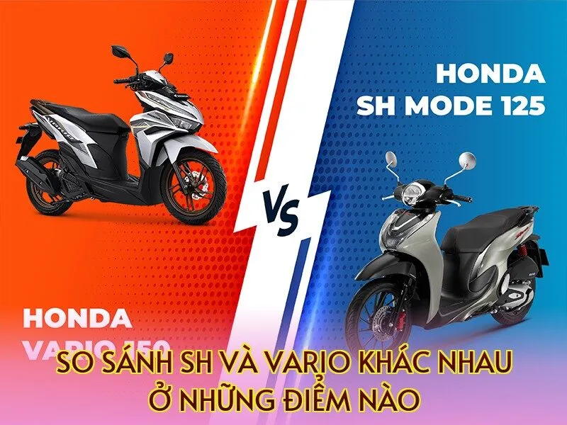 So Sánh SH Và Vario Khác Nhau Ở Những Điểm Nào