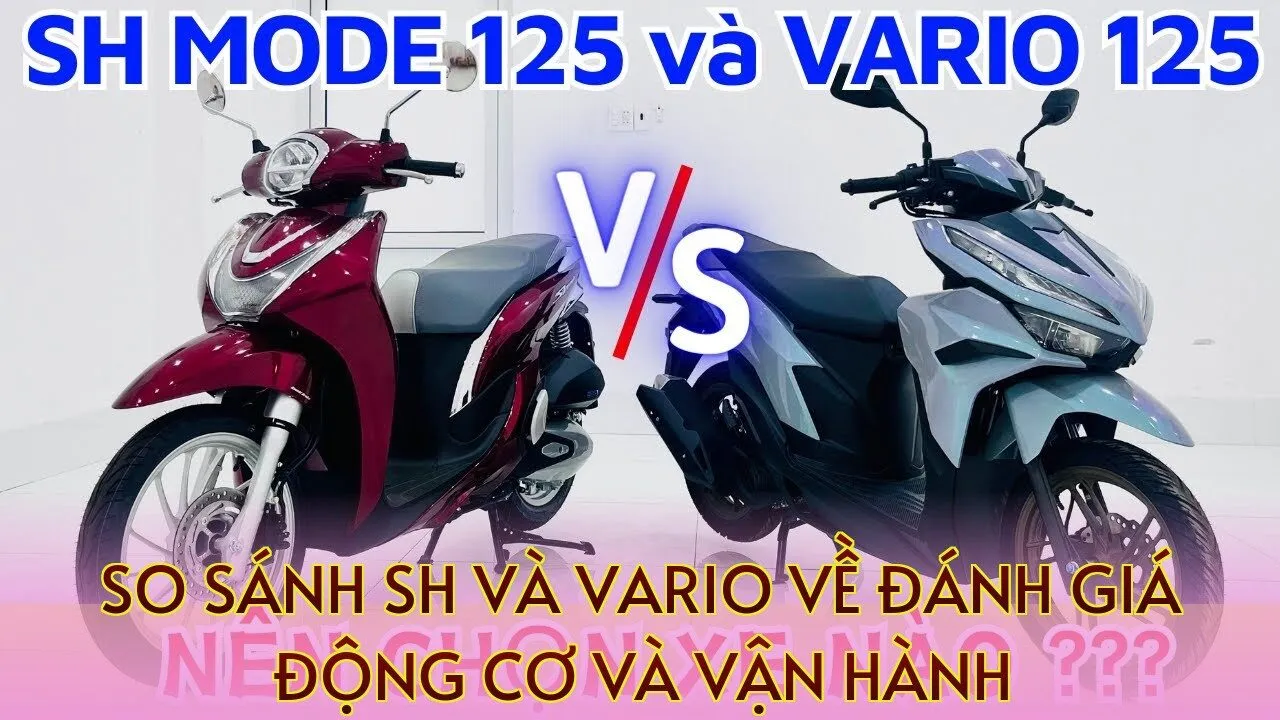 so sánh SH và Vario về đánh giá động cơ và vận hành